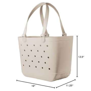 Simple Modern Beach Rubber Tote Bag for Summer Adventures