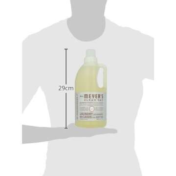 MRS. MEYER'S CLEAN DAY Liquid Laundry Detergent, Biodegradable Formula Infused with Essential Oils, Lavender, 64 oz (64 Loads)
