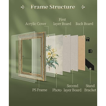 Afuly Vintage 8x10 Picture Frame for Home Decor