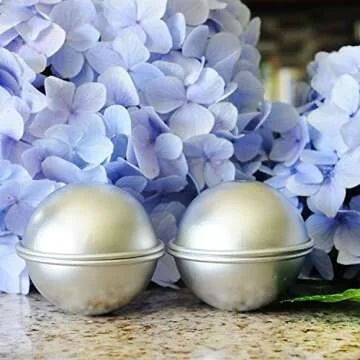 Premium Metal Bath Bomb Mold Set - Make Luxurious Fizzies