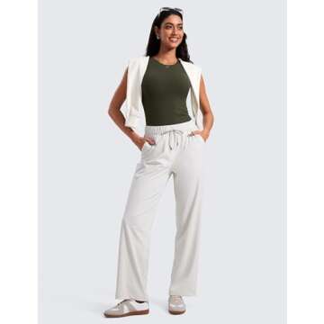 CRZ YOGA Butterluxe Womens Racerback Workout Tank Top with Built in Shelf Bra - Padded High Neck Yoga Athletic Camisole Olive Green Large