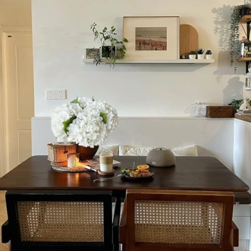 Lifelike YalzoneMet White Artificial Hydrangea Flowers