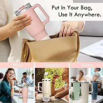 Stanley Cup Accessories Set with Spill Proof Stoppers & Covers