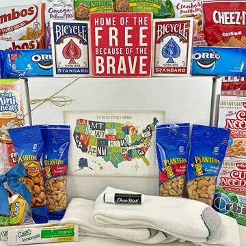 Veterans Care Package Gift Box Basket for Our Heroes