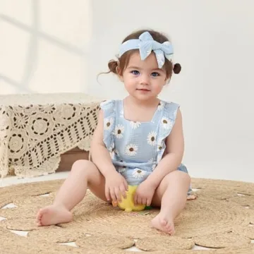 MA&BABY Girls Floral Cotton Romper - Adorable Design