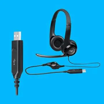 Logitech H390 USB Headset with Noise-Canceling Microphone