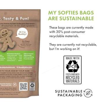 Buddy Biscuit Softies 5 oz Pouch, Soft & Chewy, Natural Roasted Chicken Flavor Dog Treats, Oven Baked in the USA