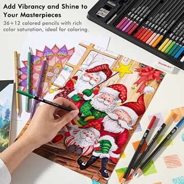 Shuttle Art 123 Piece Professional Drawing Kit for All Ages