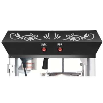 Great Northern Popcorn Black 6 oz. Ounce Foundation Old-Fashioned Movie Theater Style Popcorn Popper