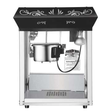 Great Northern Popcorn Black 6 oz. Ounce Foundation Old-Fashioned Movie Theater Style Popcorn Popper