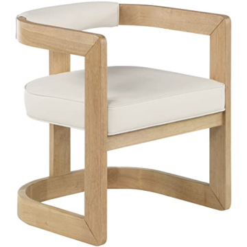 Meridian Furniture 592Cream-C Manchester Modern Dining Chair - Cream Vegan Leather