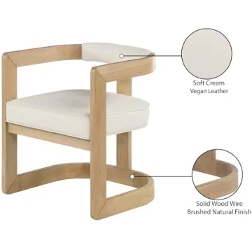 Meridian Manchester Modern Dining Chair with Chrome Accents