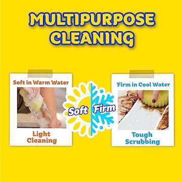 Scrub Daddy Sponges & Cif All Purpose Cleaner, Lemon - Non Scratch Sponges for Kitchen + Bathroom - Scrubber and Multipurpose Cleaner Cream - Cleaning Supplies Kit