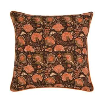 Ridhi Burgundy Preppy Grandmillennial Pillow Covers Set