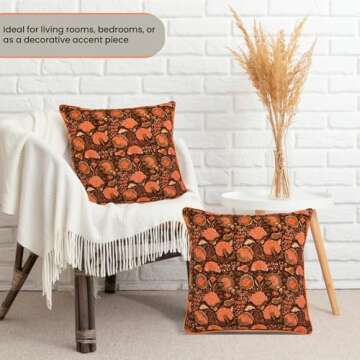 Ridhi Burgundy Preppy Grandmillennial Pillow Covers Set