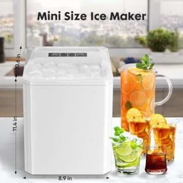 Sweetcrispy Portable Ice Maker Fast 9 Cubes in 6 Mins