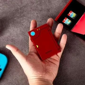 FUNLAB Switch Game Case Compatible with Nintendo Switch(OLED/Lite) Games Holder, Metal Game Card Case with 6 game storage – Red