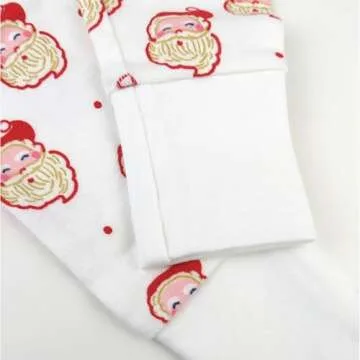 HonestBaby Holiday 2-Piece Pajamas Sleepwear PJs 100% Organic Cotton for Baby, Toddler, Kids, Ho Ho Ho
