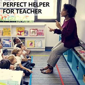 Zonon 6 Rolls Carpet Marker Strips, Floor Tape for Classroom, Nylon Carpet Markers for School Supplies Classroom Rug, Back to School Preschool Daycare Office(Vivid Color)