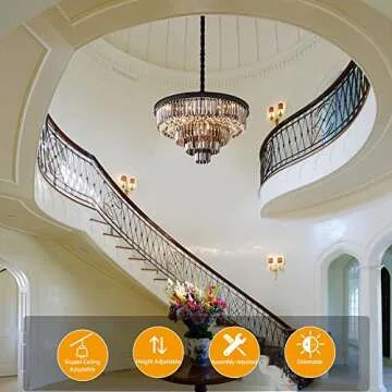 Derksic 12-Light Crystal Chandelier for Luxury Spaces