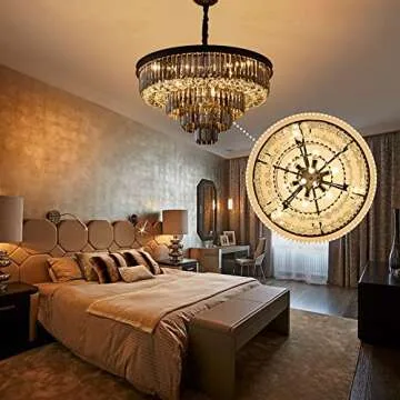 Derksic 12-Light Crystal Chandelier for Luxury Spaces