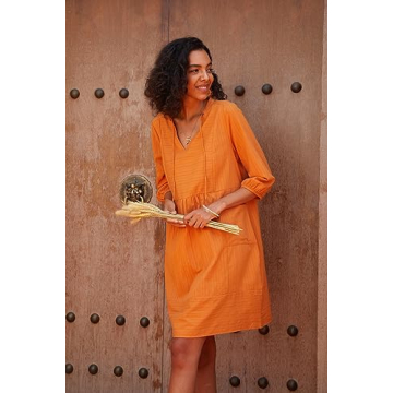 Lafural Womens Casual Cotton Loose Summer Dress