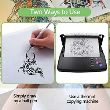 Tattoo Transfer Paper, 35 Sheets Tattoo Stencil Transfer Paper for Tattooing