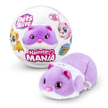 Pets Alive Hamstermania (Purple) by ZURU Hamster, Electronic Pet, 20+ Sounds Interactive, Hamster Ba...