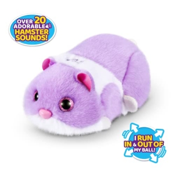 Pets Alive Hamstermania Interactive Purple Hamster Toy for Kids