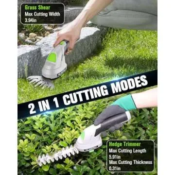 ALDIPRO 2-in-1 Cordless Hedge Trimmer for Easy Pruning
