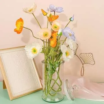 UrSpeedtekLive 2 Pack Glass Apothecary Jars with Lids, 32oz Clear Bathroom Accessories Canisters Storage Organizer, Cotton Ball Holder Containers, Glass Jars for Bathroom, Vanity, Laundry Room