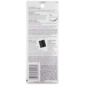L’Oréal Paris Cosmetics Voluminous Superstar Mascara, Waterproof, Blackest Black, 0.41 Fl. Oz, 1 Count