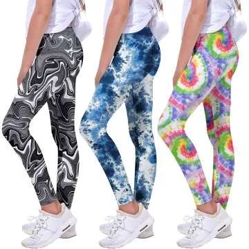 Quedoris Girls Printed Leggings - Kids Yoga Pants