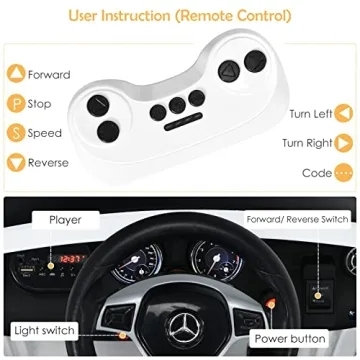 12V Electric Kids Mercedes Benz Ride-On Car with Remote Control