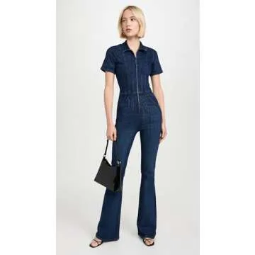 Free People Women's Jayde Flare Jumpsuit, Night Sky