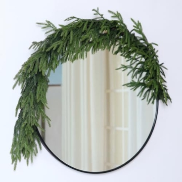 Real Touch Norfolk Pine Garland for Christmas Decor