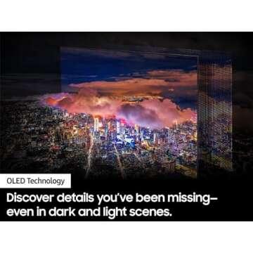 SAMSUNG 55-Inch Class OLED 4K S85D Series HDR Smart TV w/Dolby Atmos, Object Tracking Sound Lite, Contour Design, Motion Xcelerator, Real Depth Enhancer, Alexa Built-in (QN55S85D, 2024 Model)