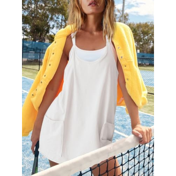 Nirovien Women Mini Romper Dress for Summer Sports & Casual Wear