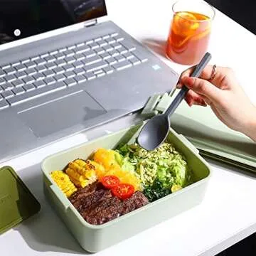 Stylish Stackable Bento Box for Adult Meals and Snacks