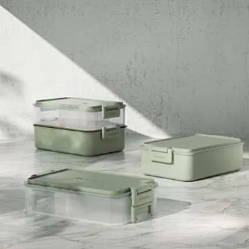 Stylish Stackable Bento Box for Adult Meals and Snacks