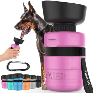 lesotc Dog Water Bottle Portable Dispenser for Outdoor Activities