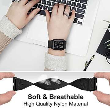 ShuYo Stretchy Solo Loop Band for Apple Watch - 10 Colors