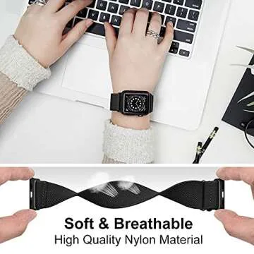 ShuYo Stretchy Solo Loop Band for Apple Watch - 10 Colors