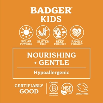 Badger Kids Sunscreen Cream SPF 40 for Delicate Skin