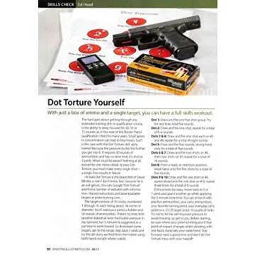 EZ2C Targets Style 17 Dot Torture Training Shooting Targets Pack (50 Count)