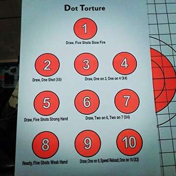 EZ2C Targets: 50 Dot Torture Shooting Drill Pack