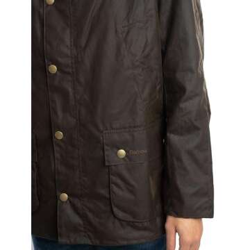 Barbour Men's Ashby Wax Jacket, Olive, Green, L