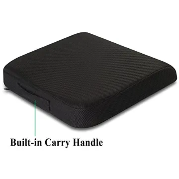 TravelMate Extra-Large Memory Foam Seat Cushion for Ultimate Comfort and Pain Relief