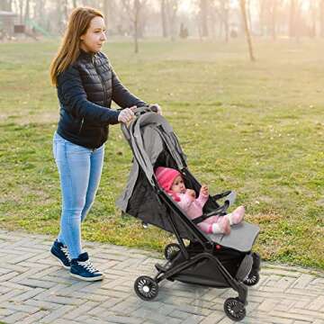 COLOR TREE Lightweight Foldable Travel Stroller for Babies