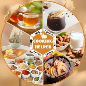 20 Pcs Muslin Bags with Drawstring, Reusable Tea Bags, Spice Bags for Cooking Soup/Herb/Loose Leaf Tea, Natural Cotton Small Cheese Cloth Bag for Straining, Sachet Bags Empty, 4 X 3 Inches